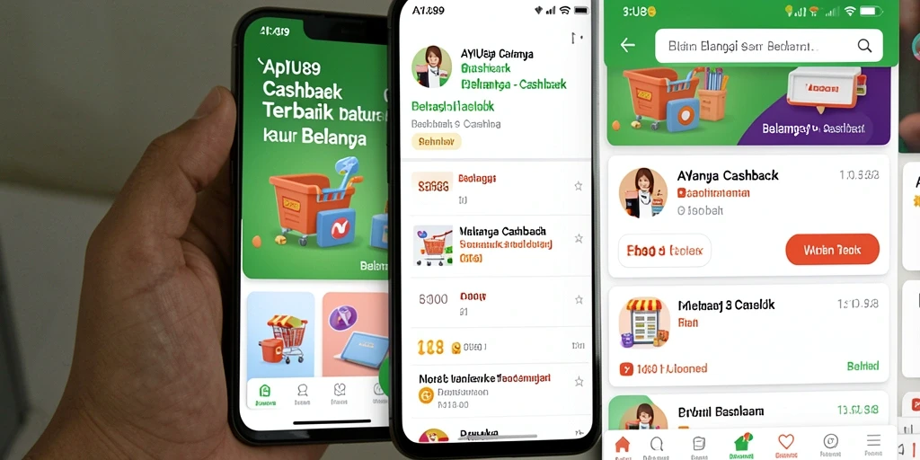 Tampilan antarmuka AYU89 untuk cashback yang menarik dan mudah digunakan.