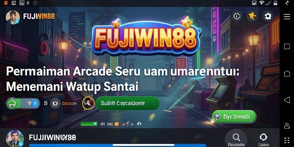 Tampilan antarmuka yang elegan dan fungsional di FUJIWIN88.