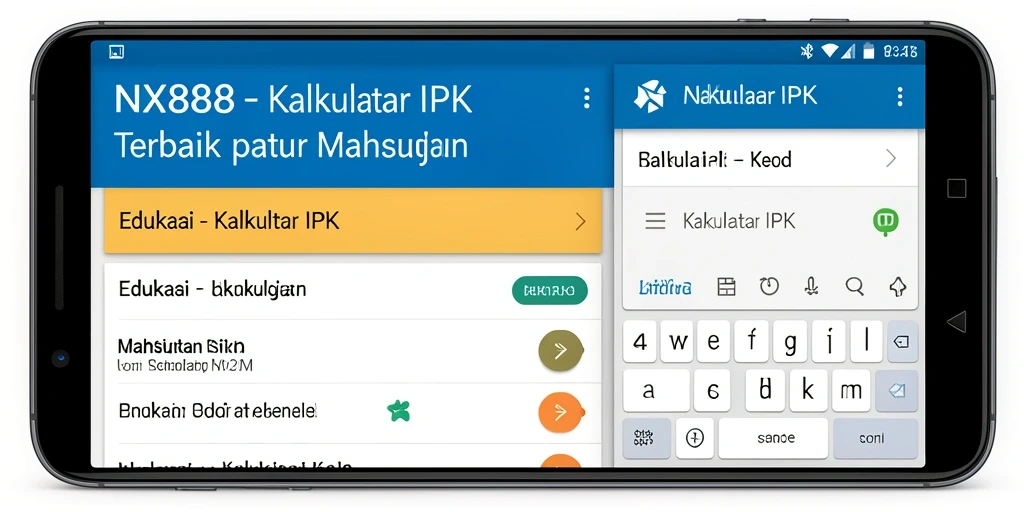 Antarmuka aplikasi NX888 untuk menghitung IPK secara mudah.