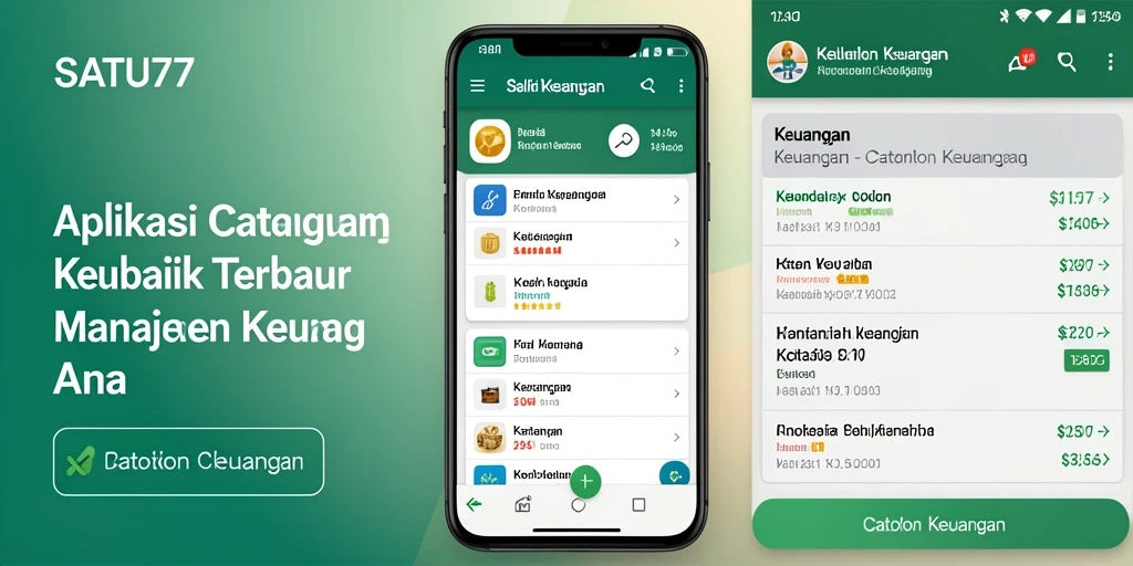 Antarmuka SATU77 yang ramah pengguna untuk Catatan Keuangan.